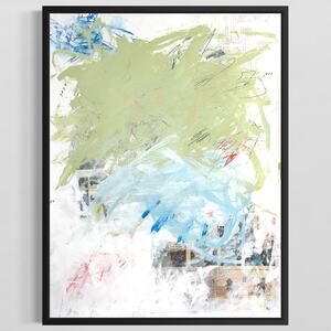 Original Mixed Media Abstract Modern Art Painting 18x24 "Acerous" Signed